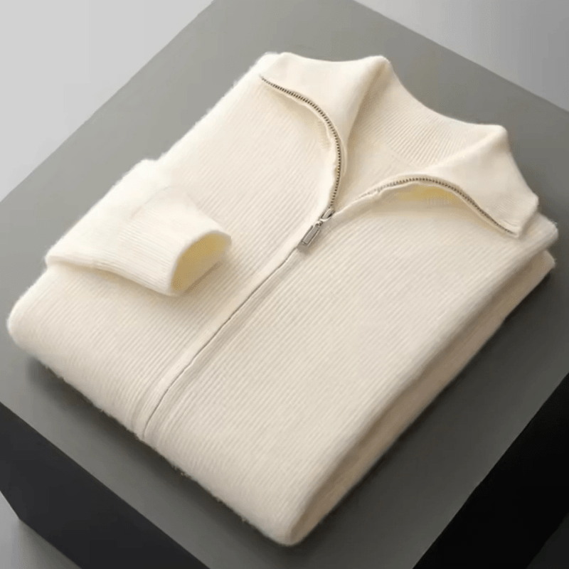 Doux | Cardigan, Subtiele Ritssluiting