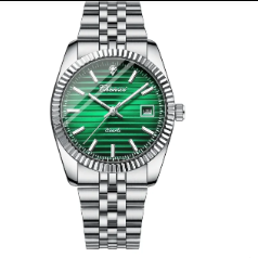 Equinox | Horloge met Blend Kast, Helder Wijzerplaatdesign