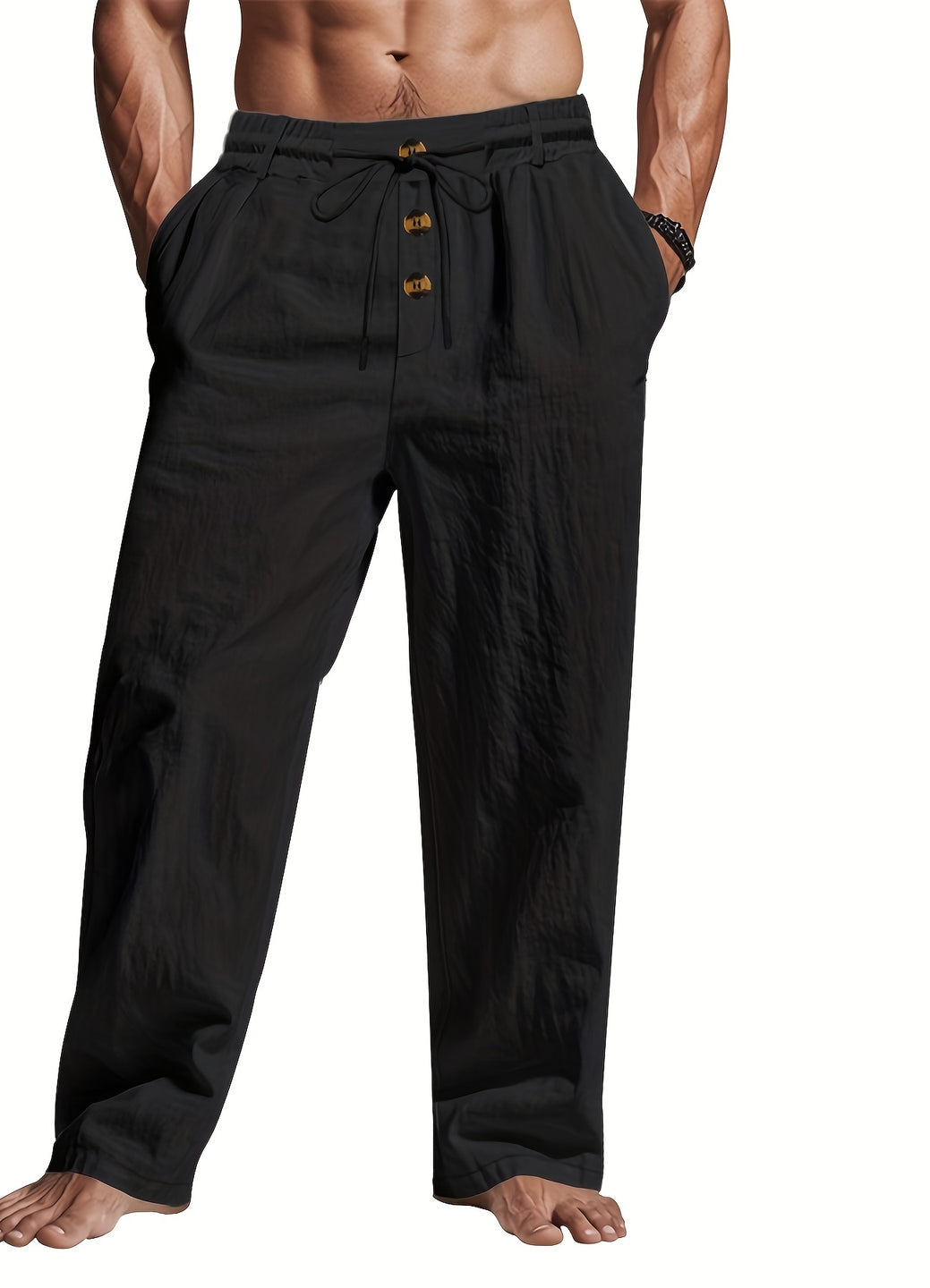 Heren Broek | Trekkoord en Multi-Knoop Design