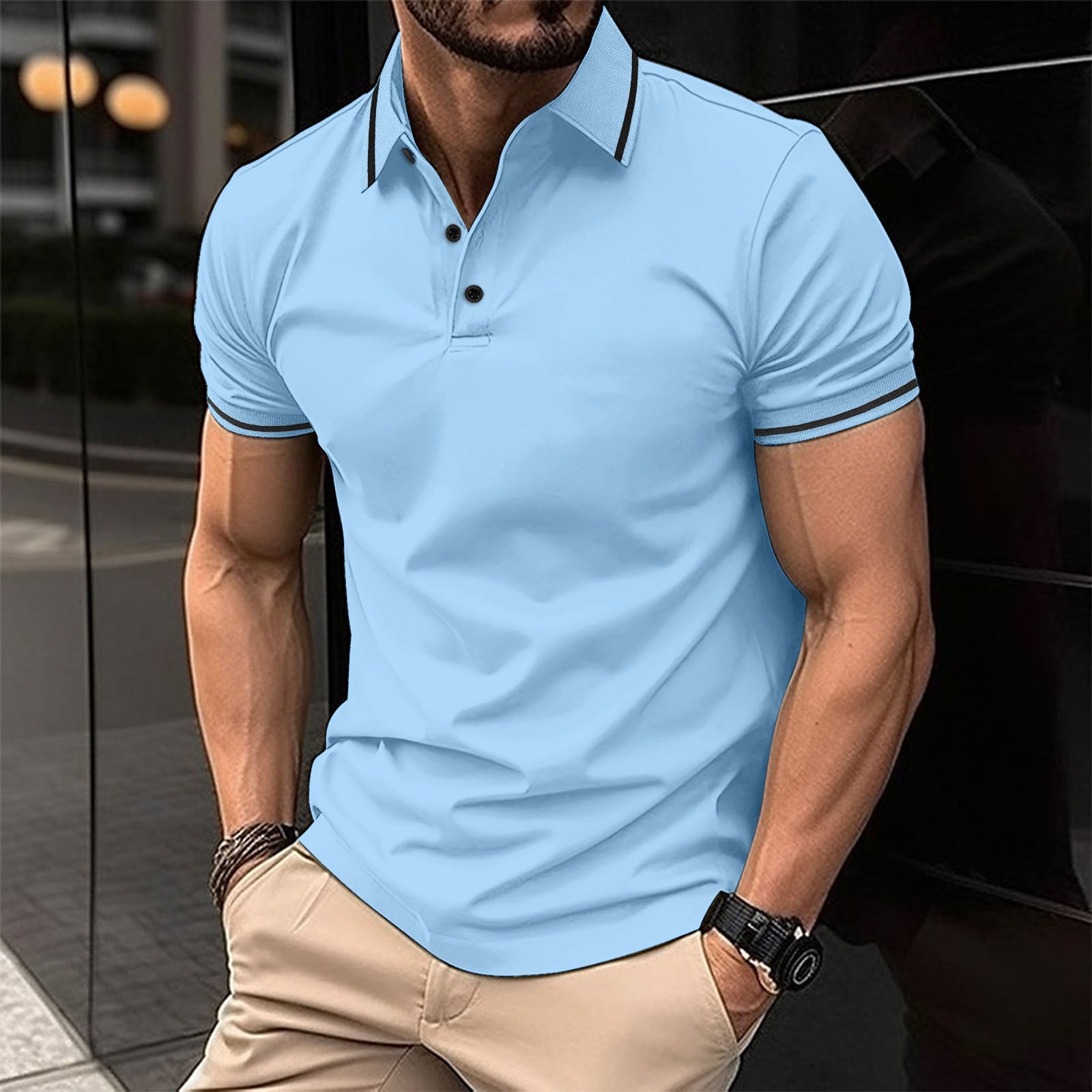 Heren Casual Polo Shirt | Zorgeloze Stijl