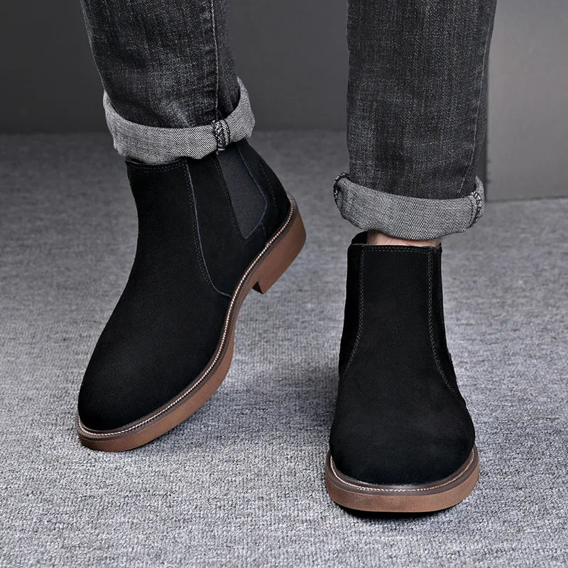 Heren Chelsea Boots met Pluche Voering | Winter