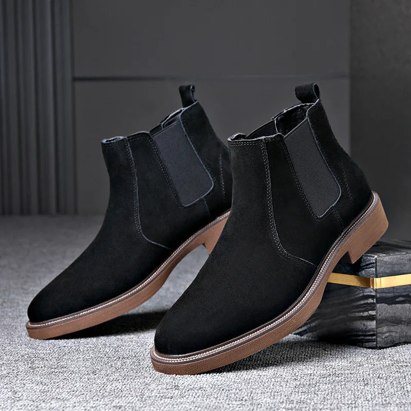 Heren Chelsea Boots met Pluche Voering | Winter