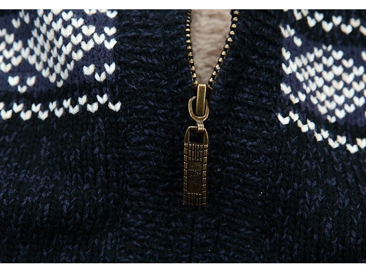 Heren Gebreid Fleece Vest | Scandinavisch Design met Rits