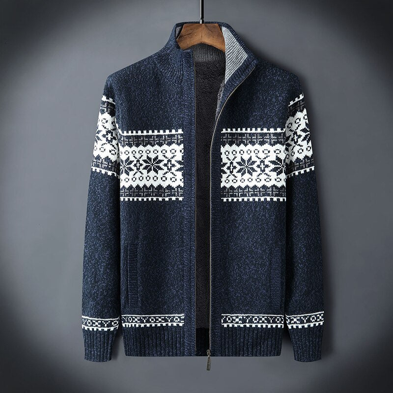 Heren Gebreid Fleece Vest | Scandinavisch Design met Rits
