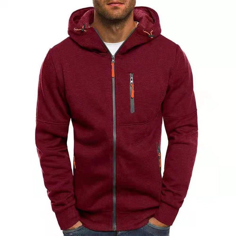 Heren Hoodie | Ritssluiting en Functionele Zakken