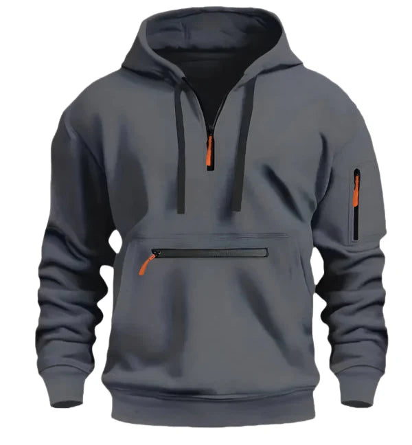 Heren Hoodie | Verstelbare Capuchon en Functionele Pockets