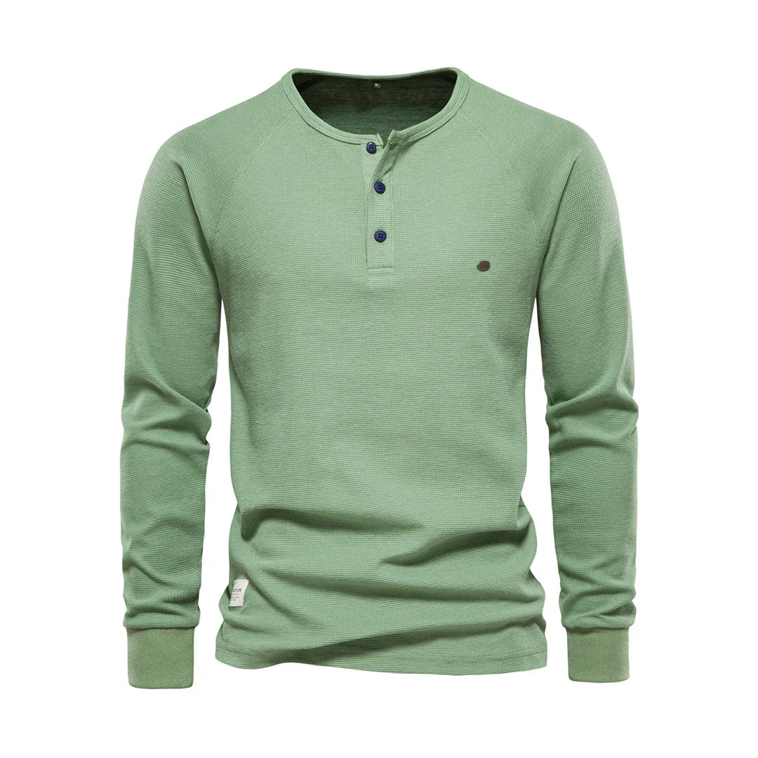 Heren Langarm Shirt | Ronde Hals