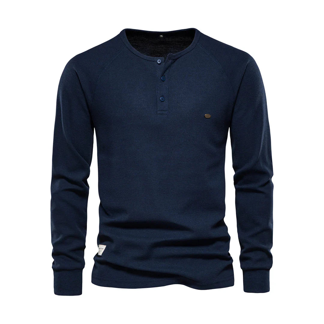 Heren Langarm Shirt | Ronde Hals