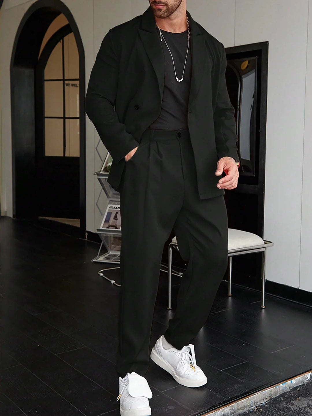 Heren Pak | Slim Fit met Getailleerde Blazer en Pantalon