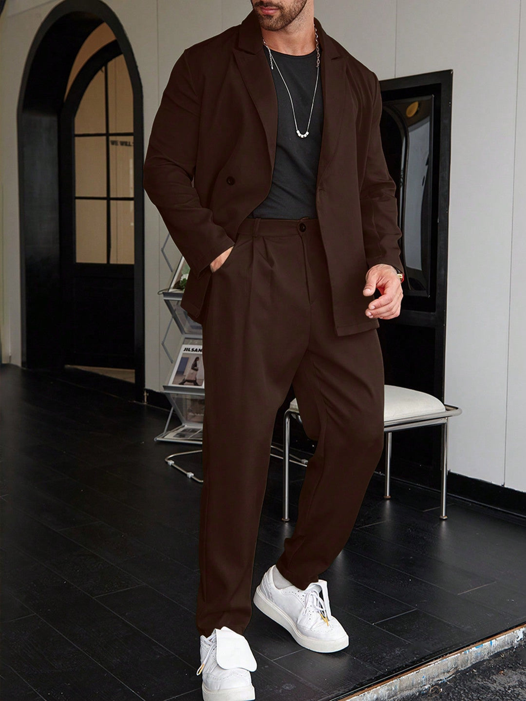 Heren Pak | Slim Fit met Getailleerde Blazer en Pantalon