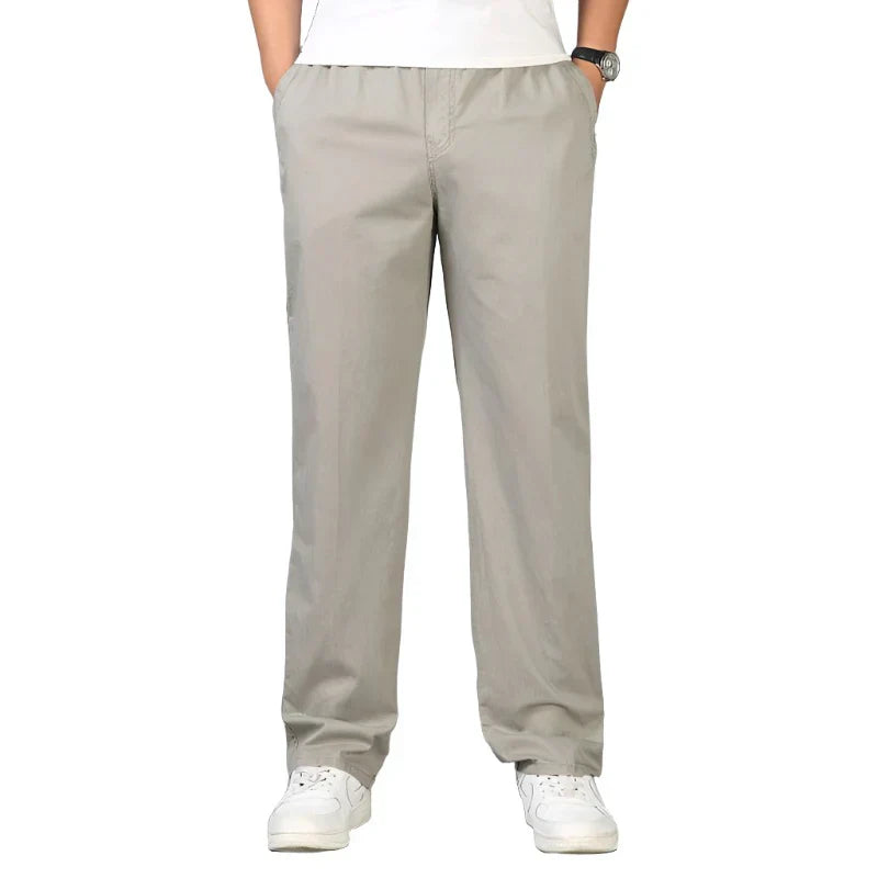 Heren Pull-On Broek | Rechte Pijpen en Praktische Details