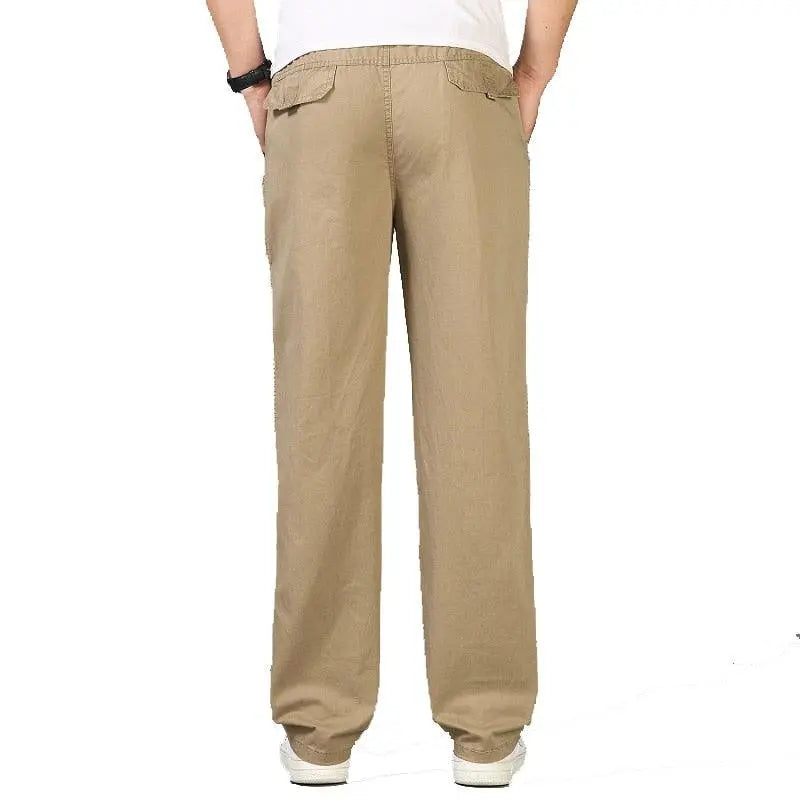 Heren Pull-On Broek | Rechte Pijpen en Praktische Details