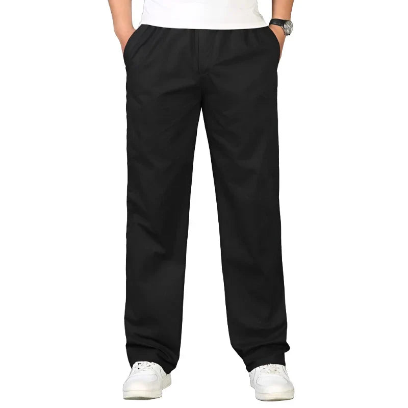 Heren Pull-On Broek | Rechte Pijpen en Praktische Details