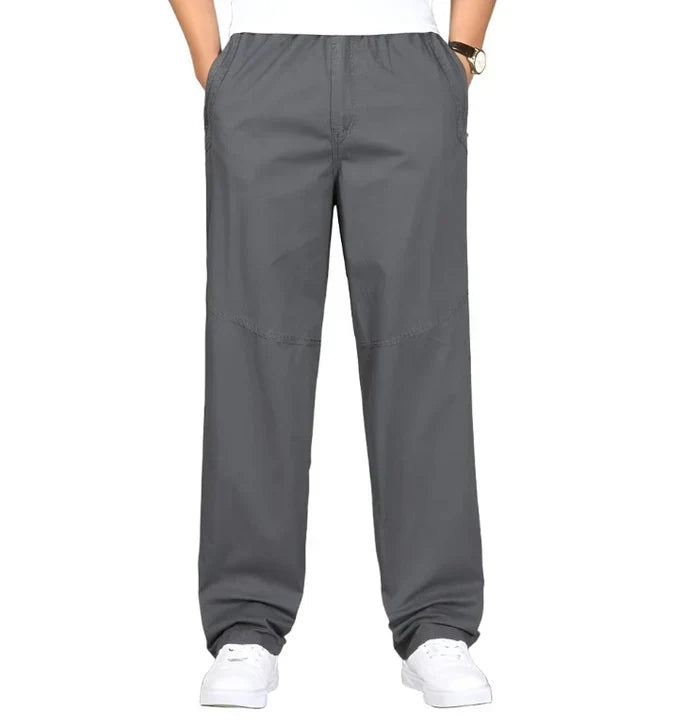 Heren Pull-On Broek | Rechte Pijpen en Praktische Details