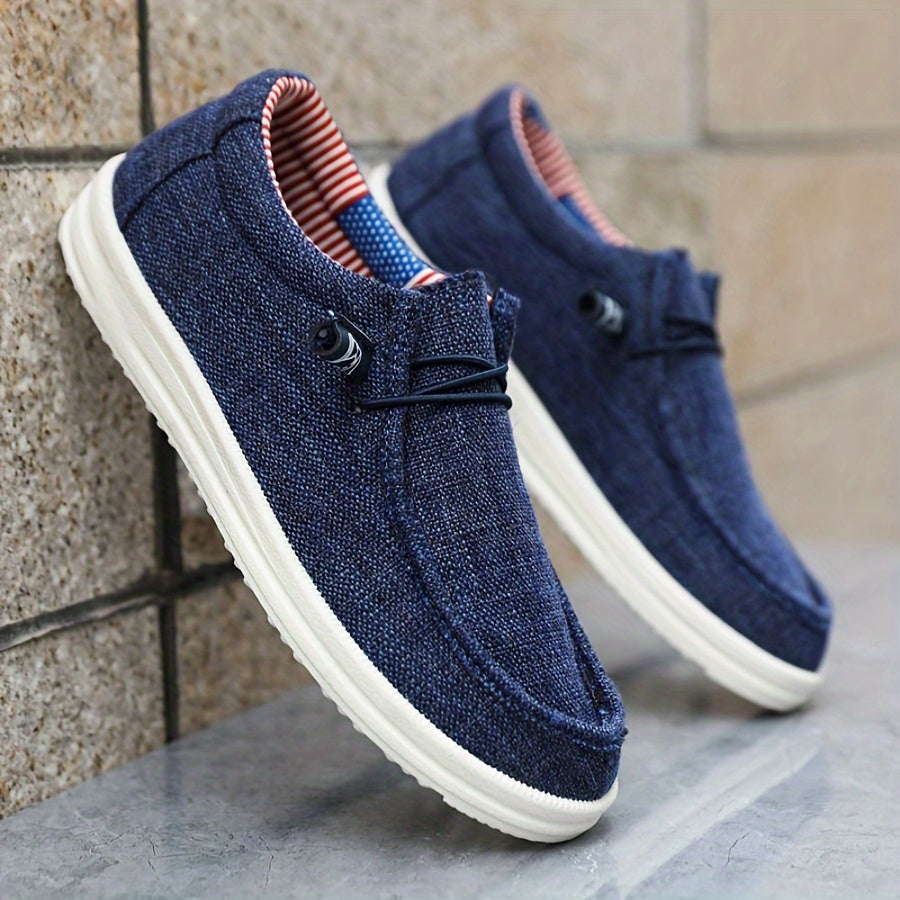 Heren Slip-On Schoenen | Canvas Ontwerp en Casual Zool