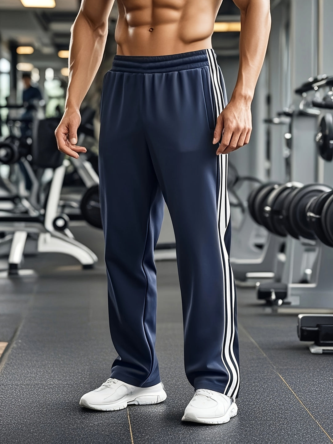 Heren Sportbroek | Trekkoord en Zakken
