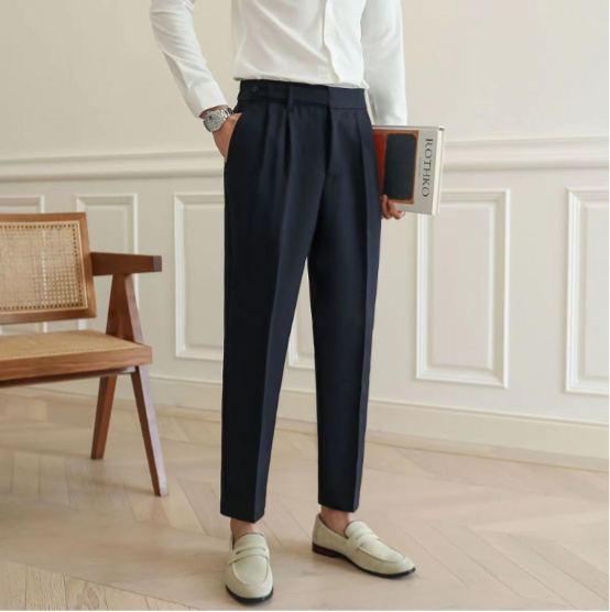 Heren Tailored Pantalon | Old Money Stijl