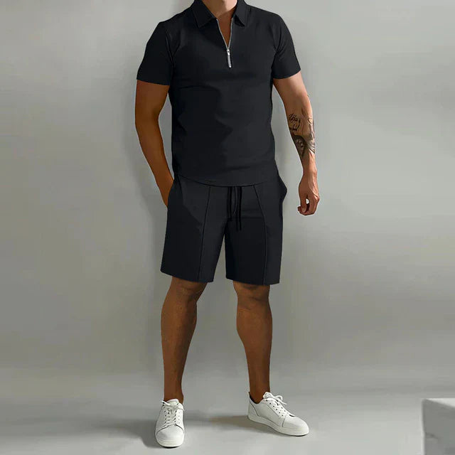 Heren Tweedelige Set | Polo en Korte Broek voor de Zomer