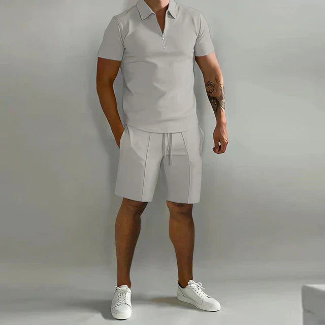 Heren Tweedelige Set | Polo en Korte Broek voor de Zomer