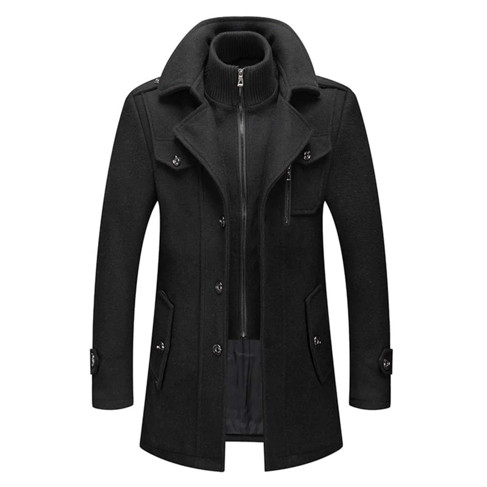 Heren Tweedelige Winterjas | Rits en Modern Design