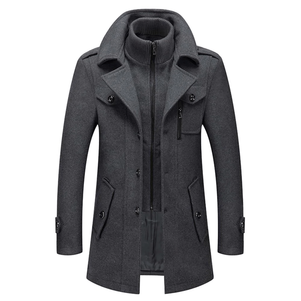 Heren Tweedelige Winterjas | Rits en Modern Design