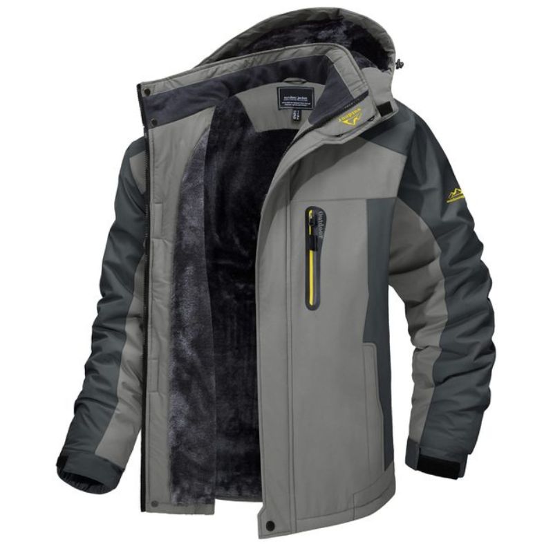 Heren Winterjas | Waterdichte Capuchon en Functionele Details