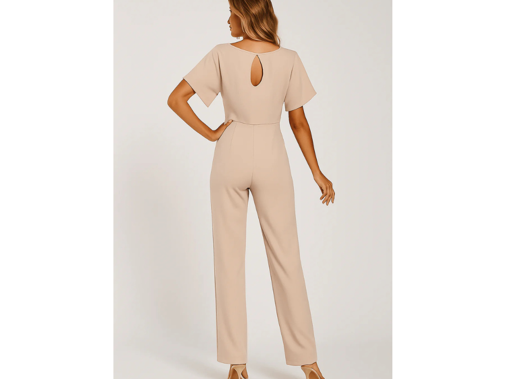 Jumpsuit met strikceintuur