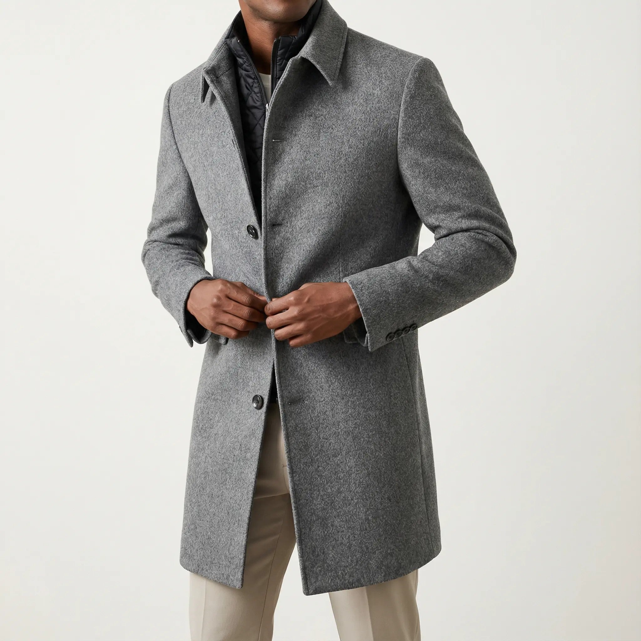 Langford | Tailored Fit Trenchcoat, Wol