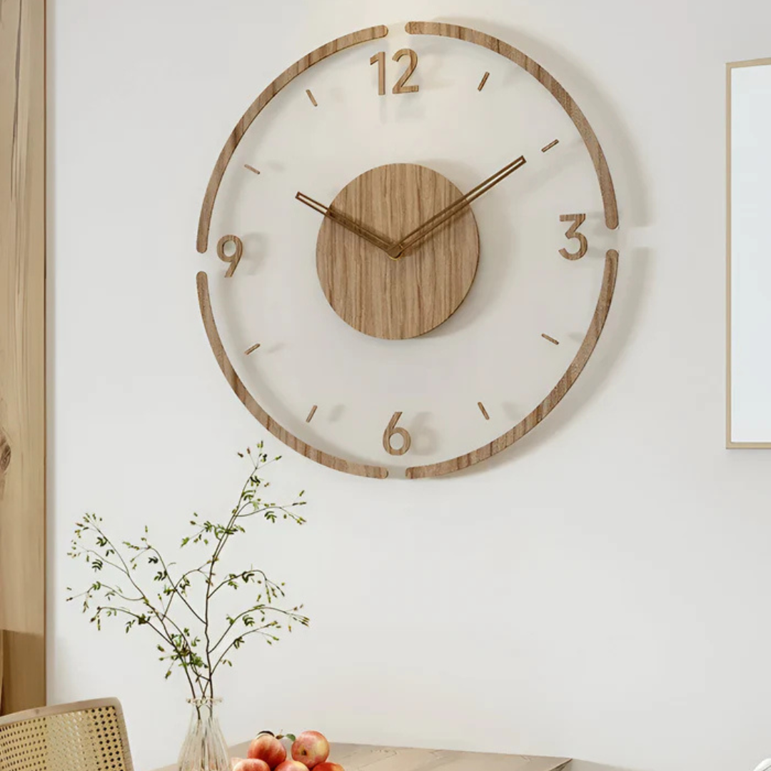 Moderne Wandklok | Stijlvol en Geluidloos voor de Woonkamer