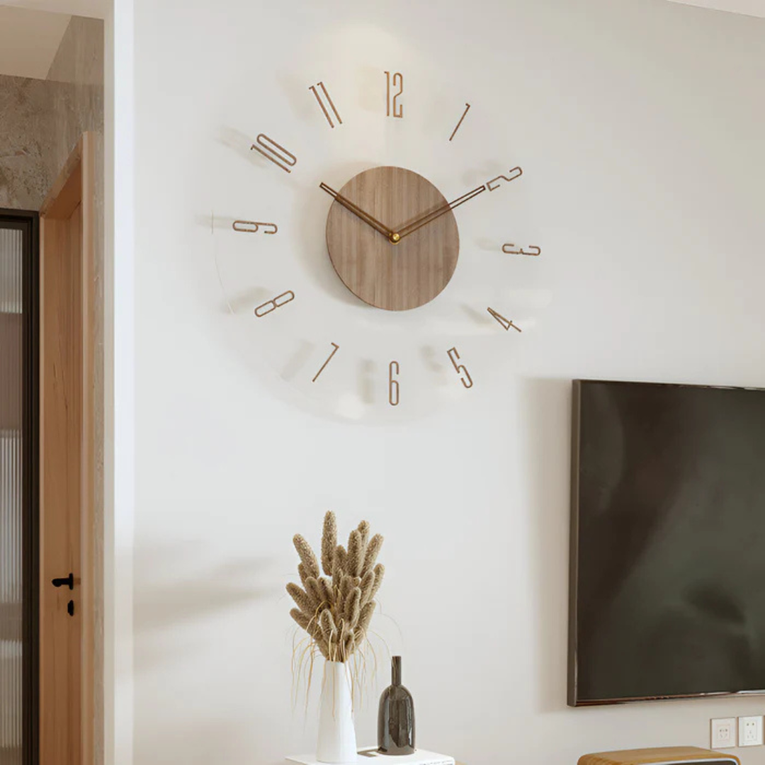 Moderne Wandklok | Stijlvol en Geluidloos voor de Woonkamer